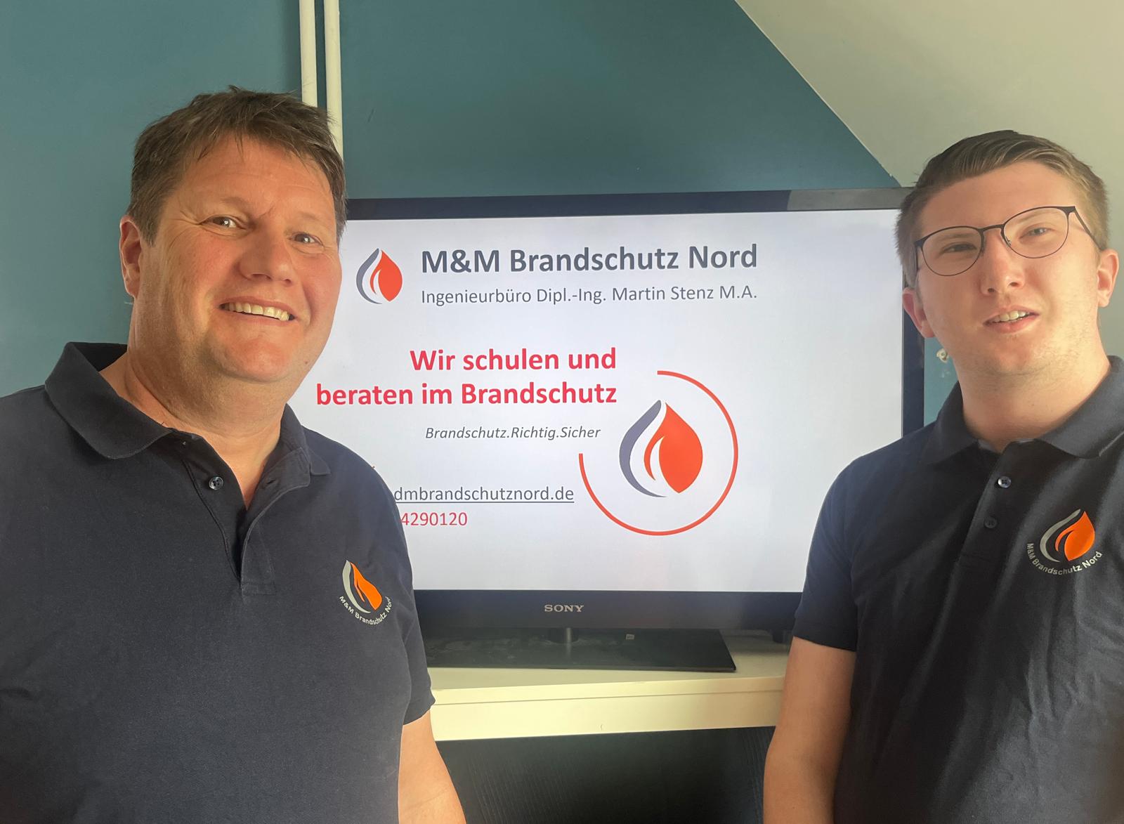 Teamfoto von M&M Brandschutz Nord